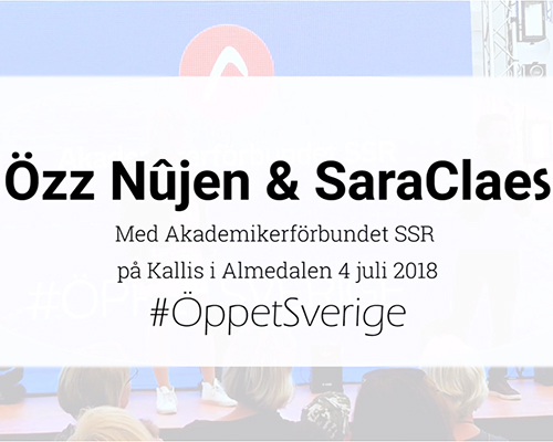 SaraClaes i Almedalen 2018 - klippt version